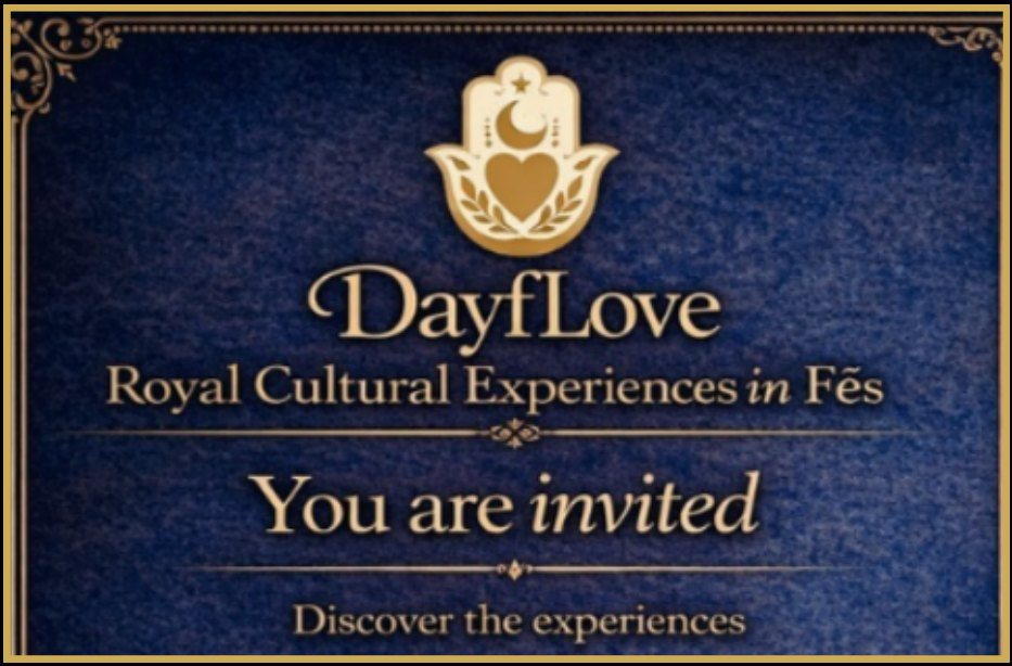 Invitation card: Royal Cultural Experiences in Fez